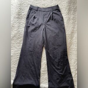 HALARA Black Wide-Leg Trousers Size M